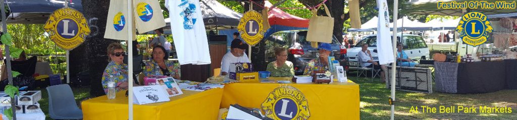 emu park lions members hard at work festival of the wind