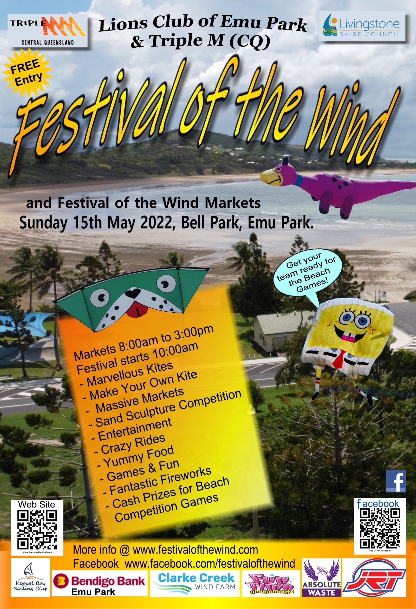 Emu Park Festival of the Wind A project of the Lions Club of Emu Park